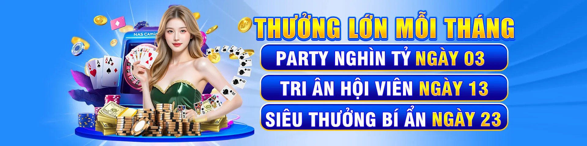 Sòng bạc trực tuyến Playzom với các trò chơi casino hấp dẫn